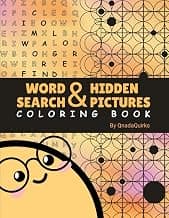 Word Search and Hidden Pictures Coloring Book: The Quirkiest Shape-themed Word and Hidden Picture Puzzle Coloring Book