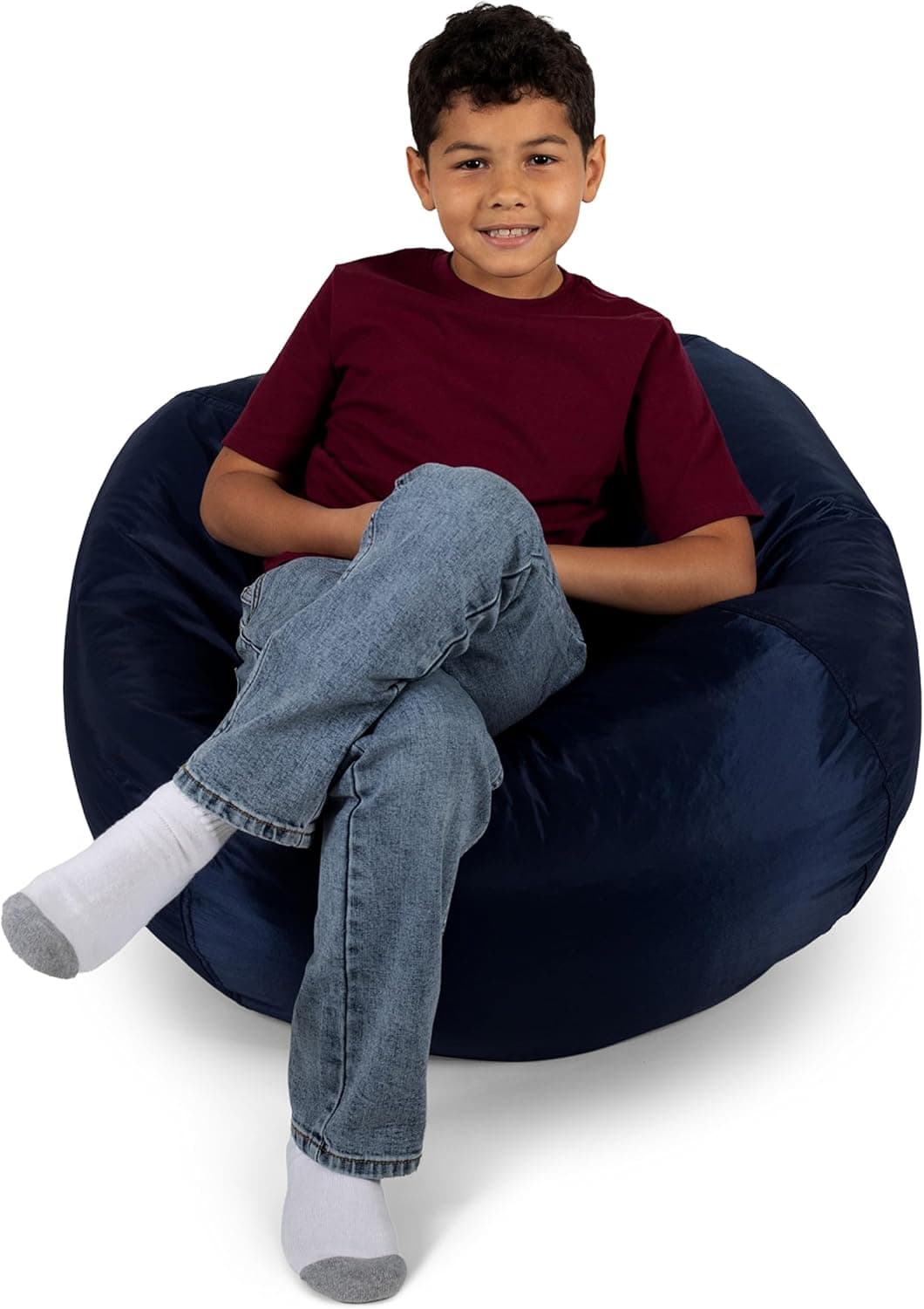 Big Joe Classic Bean Bag Chair for Kids Bedroom and Reading Nook